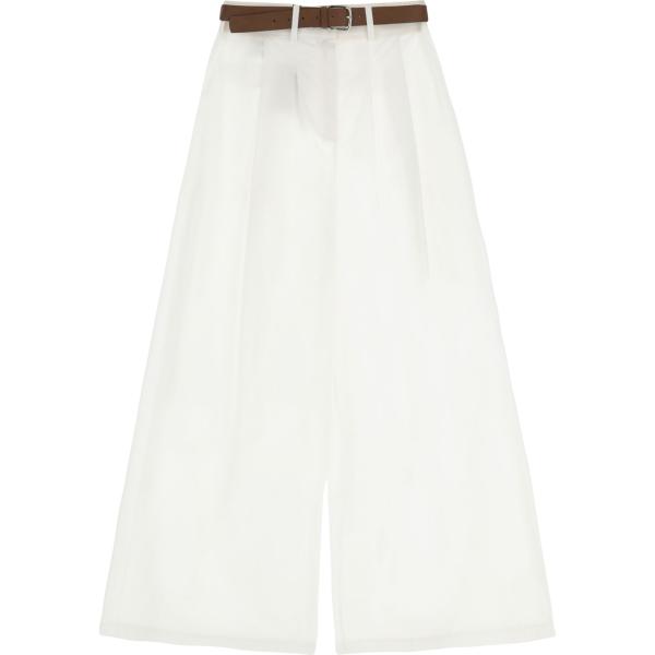 pantaloni a palazzo Dixie bianco