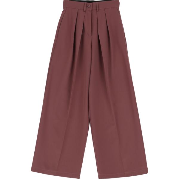 pantaloni a palazzo Dixie marrone tinta unita