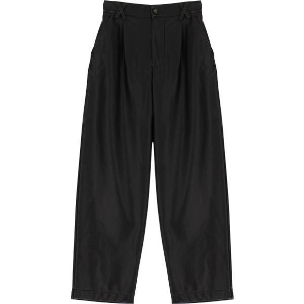 pantaloni capri Dixie nero tinta unita