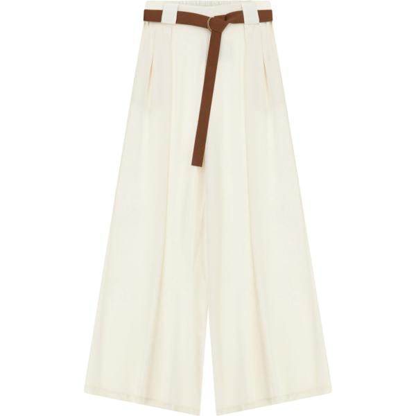 pantaloni a palazzo Dixie bianco