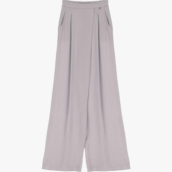 pantaloni a palazzo Dixie grigio tinta unita