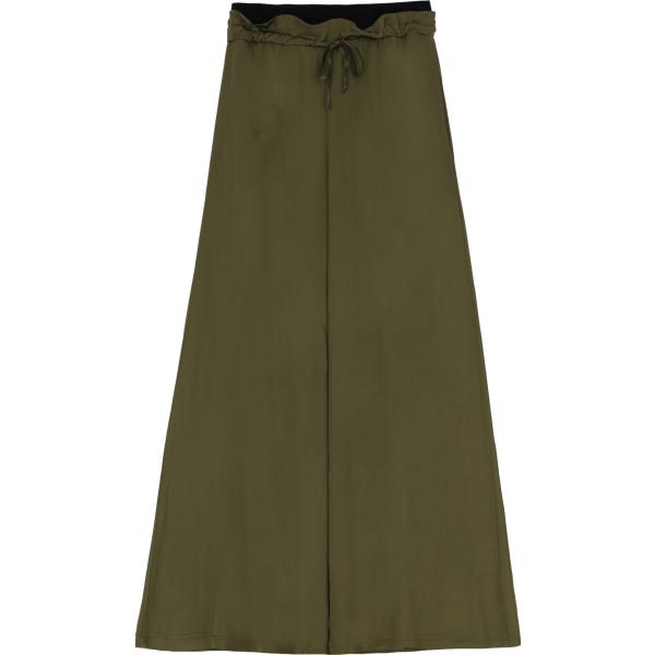 pantaloni a palazzo Dixie verde tinta unita