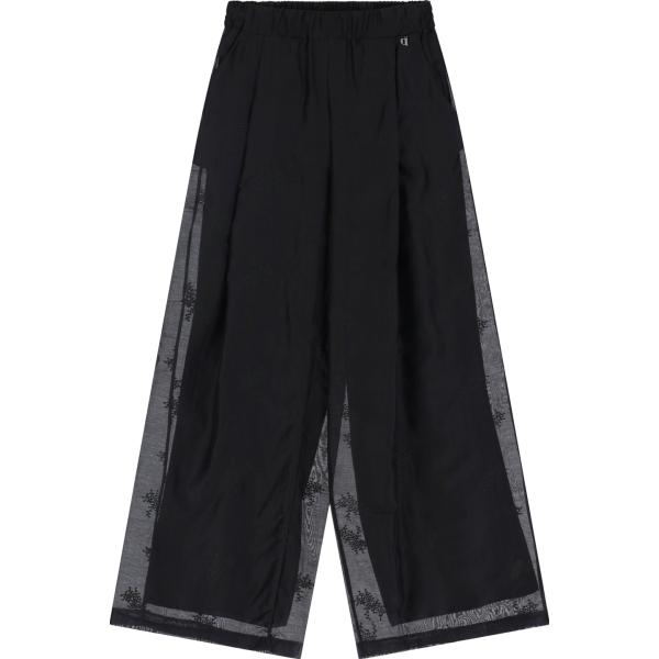 pantaloni Dixie nero con stampe