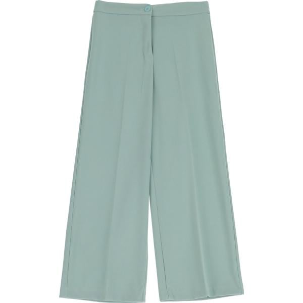 pantaloni Dixie verde tinta unita
