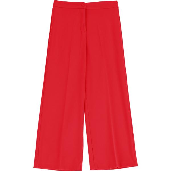 pantaloni Dixie rosso tinta unita