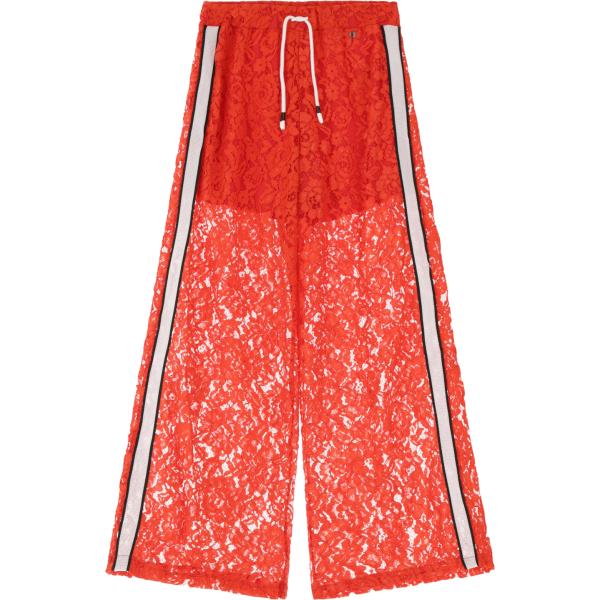 pantaloni Dixie rosso con stampe