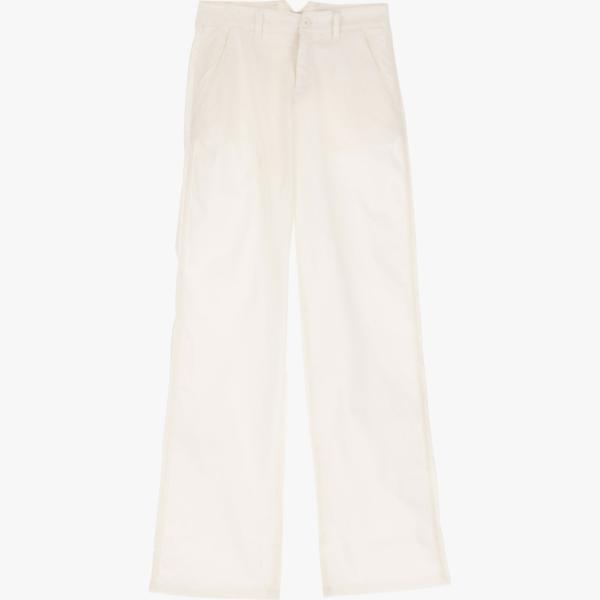 pantaloni Dixie bianco tinta unita