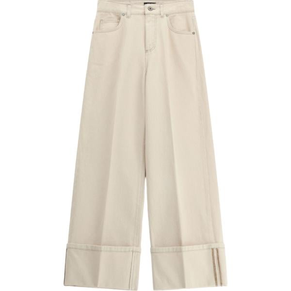 pantaloni a palazzo Dixie bianco