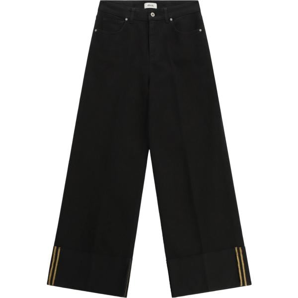 pantaloni a palazzo Dixie nero a righe