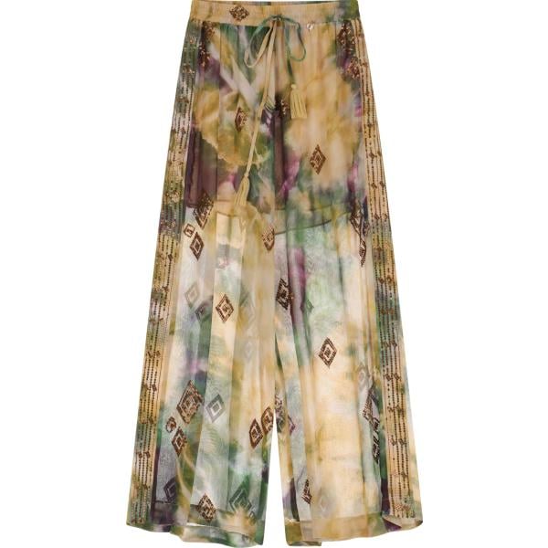 pantaloni a palazzo Dixie verde