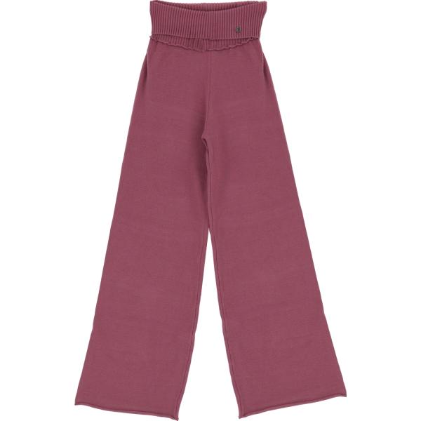 pantaloni a palazzo Dixie viola tinta unita