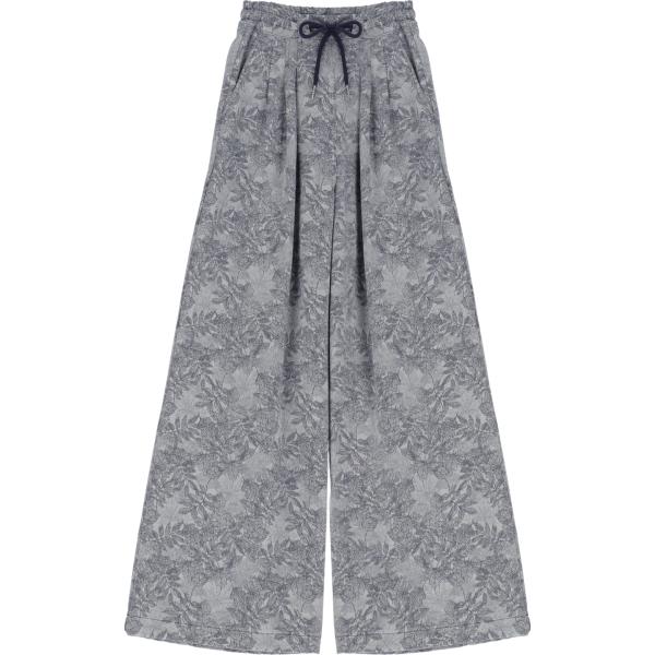 pantaloni a palazzo Dixie grigio a fiori