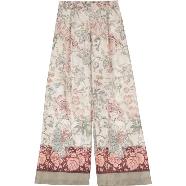 pantaloni Dixie bianco con stampe
