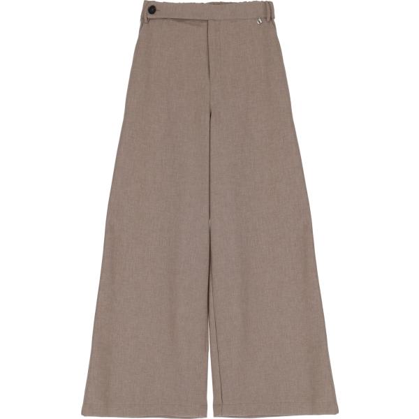 pantaloni a palazzo Dixie marrone tinta unita