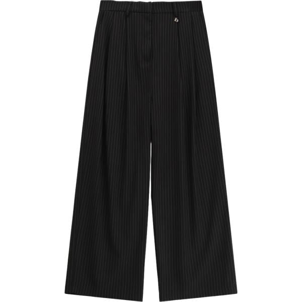 pantaloni a palazzo Dixie nero a righe