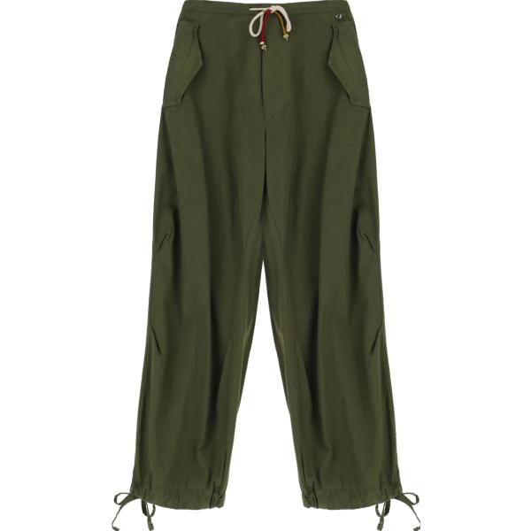 pantaloni cargo Dixie verde tinta unita
