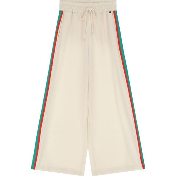 pantaloni Dixie bianco a righe