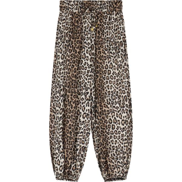 pantaloni Dixie marrone con stampe
