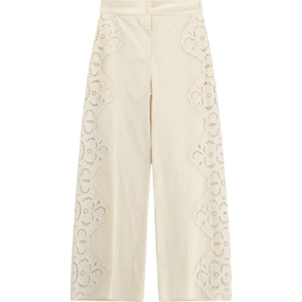 pantaloni a palazzo Dixie bianco