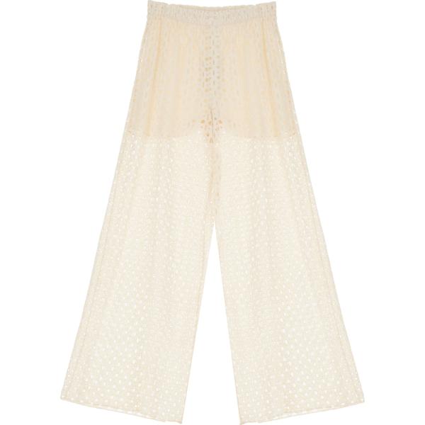 pantaloni a palazzo Dixie bianco