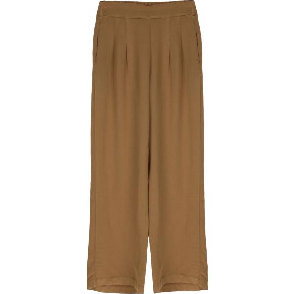 pantaloni a palazzo Dixie marrone tinta unita