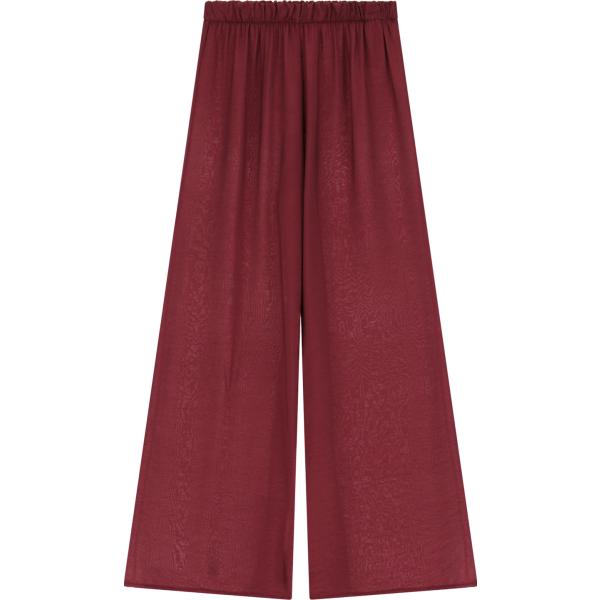 pantaloni Dixie rosso tinta unita