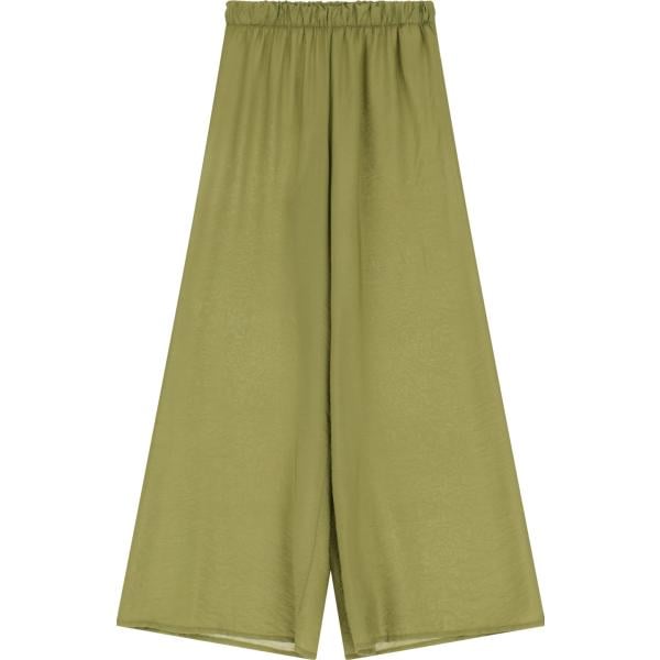 pantaloni Dixie verde tinta unita