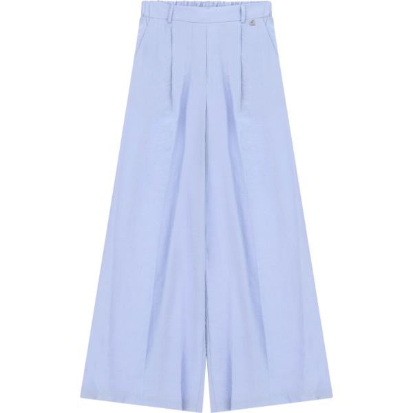 Pantaloni a palazzo da donna in viola chiaro a vita alta Dixie