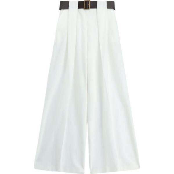 pantaloni a palazzo Dixie bianco
