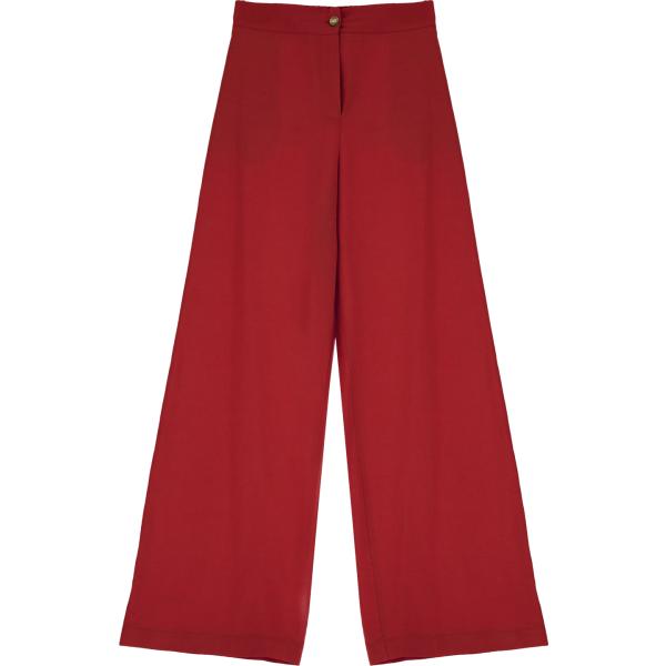 pantaloni a palazzo Dixie rosso