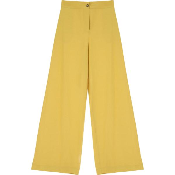 pantaloni a palazzo Dixie giallo