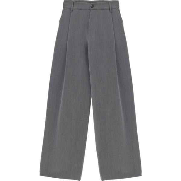 pantaloni a palazzo Dixie grigio tinta unita