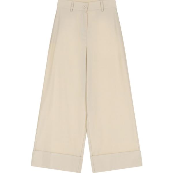 pantaloni a palazzo Dixie bianco