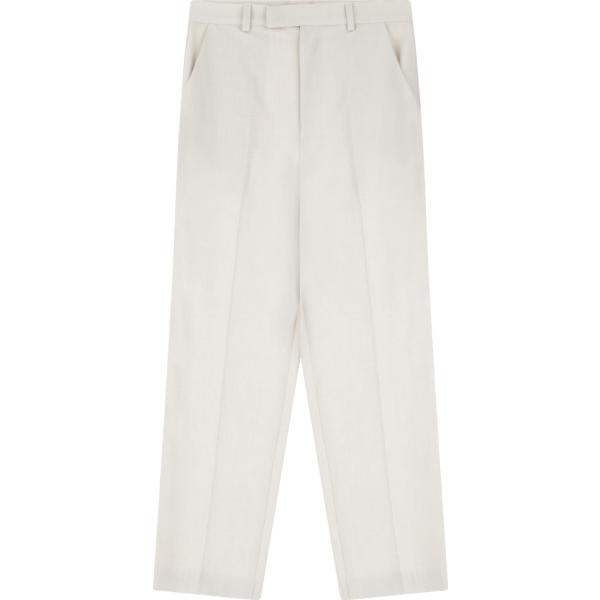 pantaloni da donna in grigio chiaro a vita alta Dixie