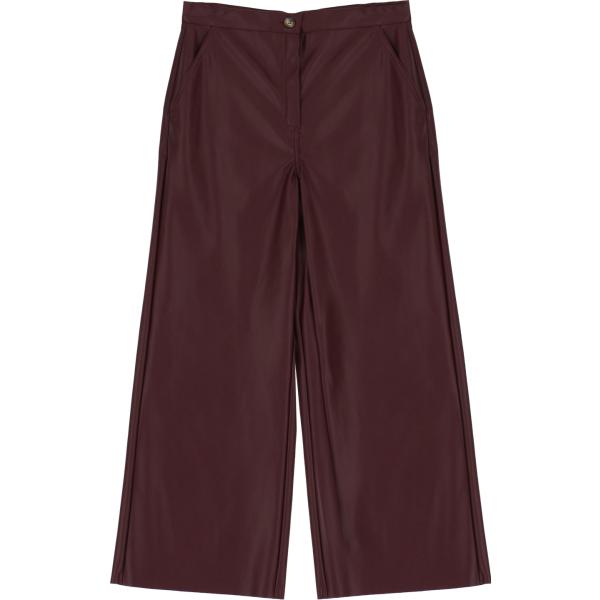 pantaloni capri Dixie marrone tinta unita