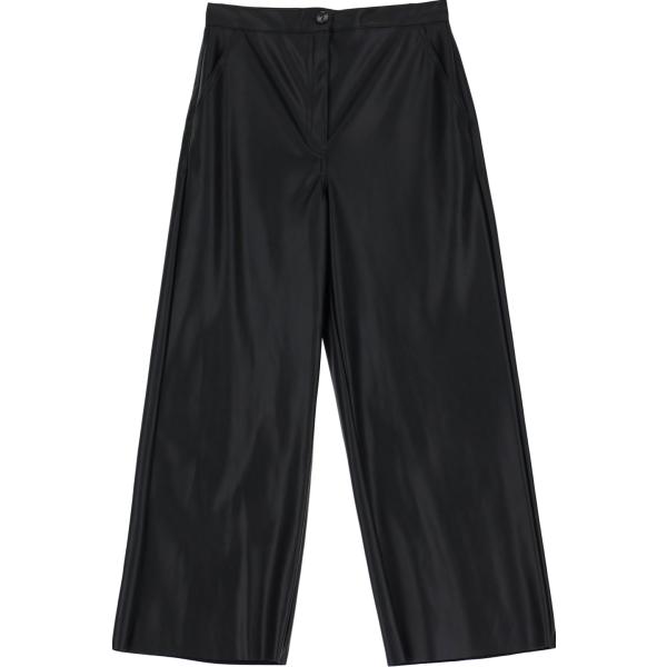 pantaloni capri Dixie nero tinta unita