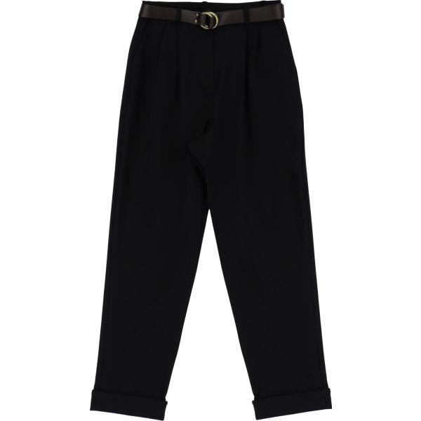 pantaloni Dixie nero tinta unita