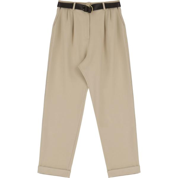pantaloni capri Dixie bianco tinta unita
