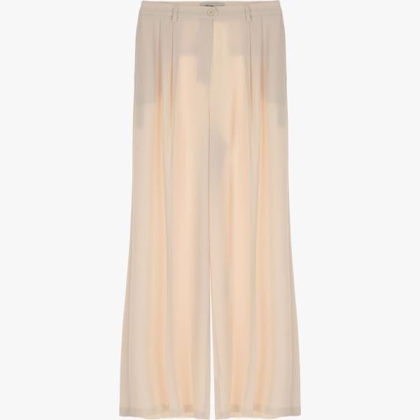 pantaloni a palazzo Dixie marrone tinta unita