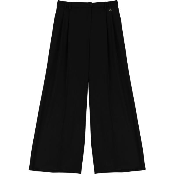 pantaloni a palazzo Dixie nero tinta unita