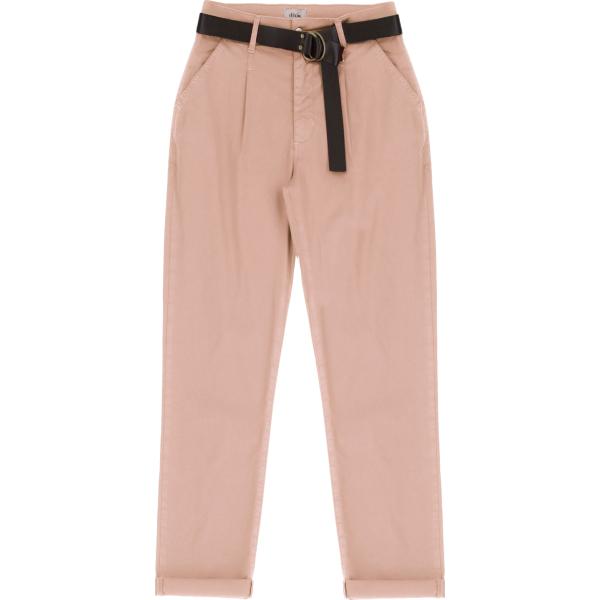 pantaloni Dixie marrone tinta unita
