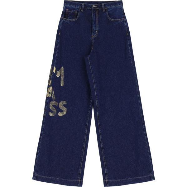 jeans Dixie blu con stampe