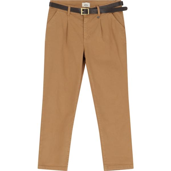 pantaloni chino Dixie marrone tinta unita