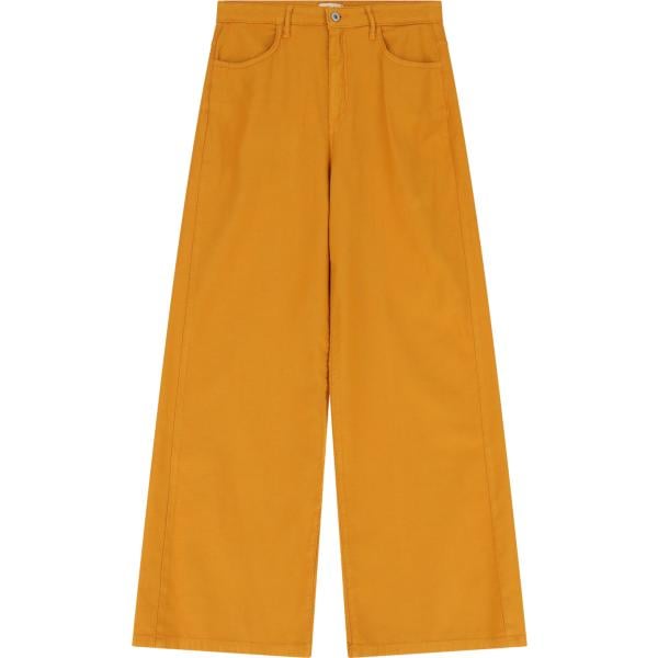 pantaloni Dixie arancione tinta unita