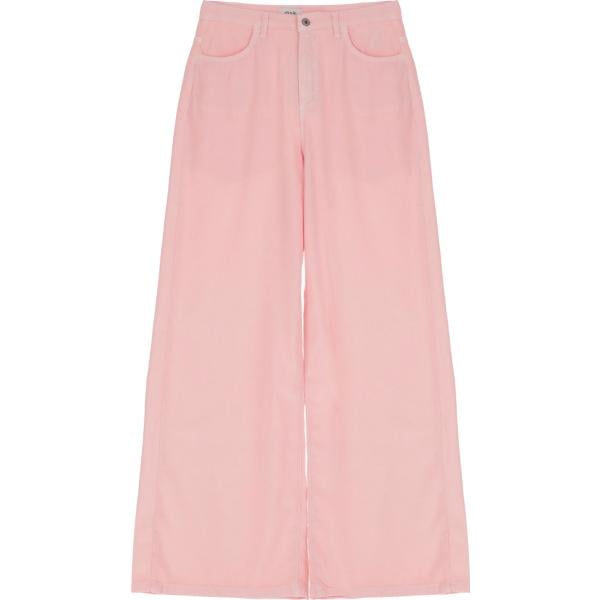 pantaloni Dixie rosa tinta unita