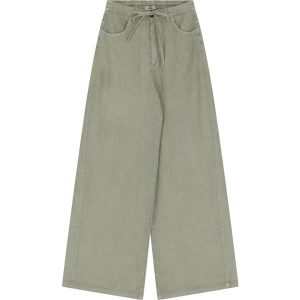 pantaloni Dixie marrone tinta unita