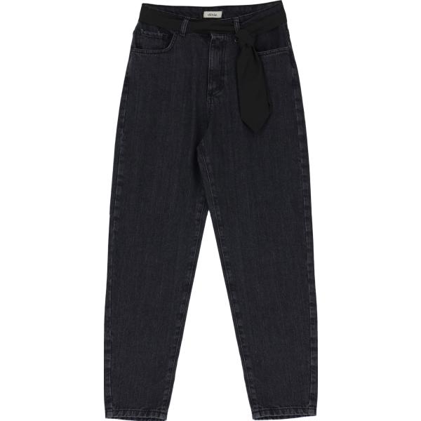 jeans dritti Dixie nero tinta unita
