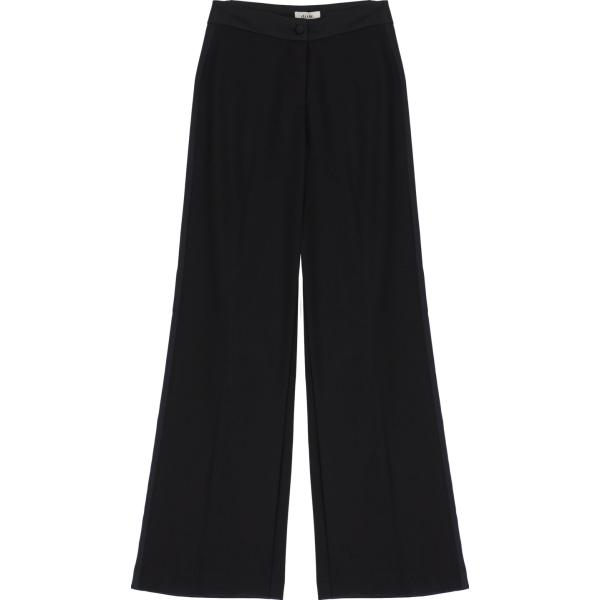 pantaloni Dixie nero tinta unita