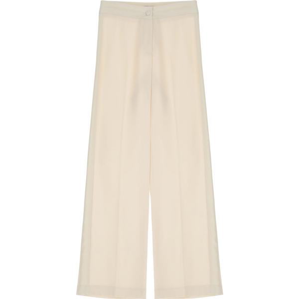 pantaloni Dixie bianco tinta unita