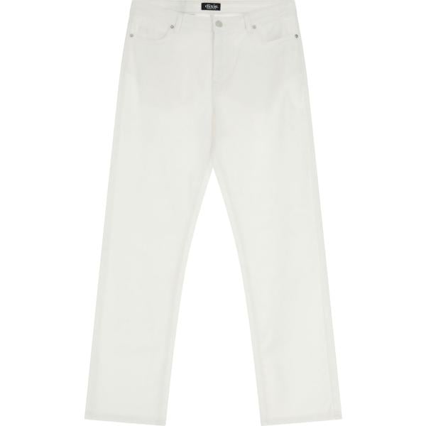 pantaloni Dixie bianco tinta unita